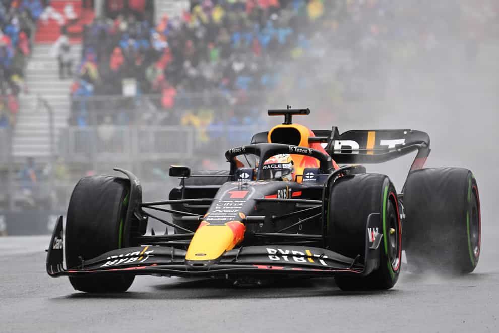Max Verstappen mastered the conditions to take pole at the Canadian Grand Prix (Jacques Boissinot/AP)