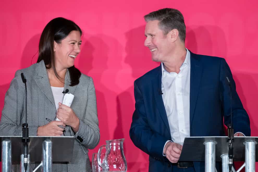 Shadow levelling up secretary Lisa Nandy has said she is ‘not worried’ by claims that Labour leader Sir Keir Starmer has ‘been talking … about succession planning’ (Danny Lawson/PA)