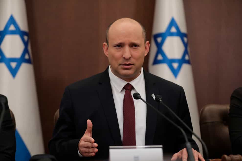 Israeli Prime Minister Naftali Bennett (Abir Sultan/Pool Photo via AP)