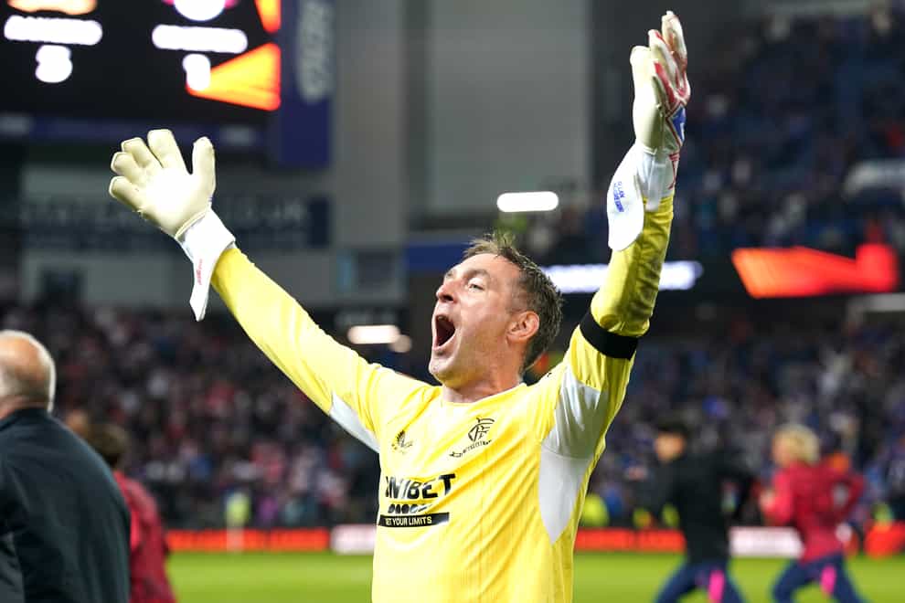 Allan McGregor is staying at Rangers (Andrew Milligan/PA)