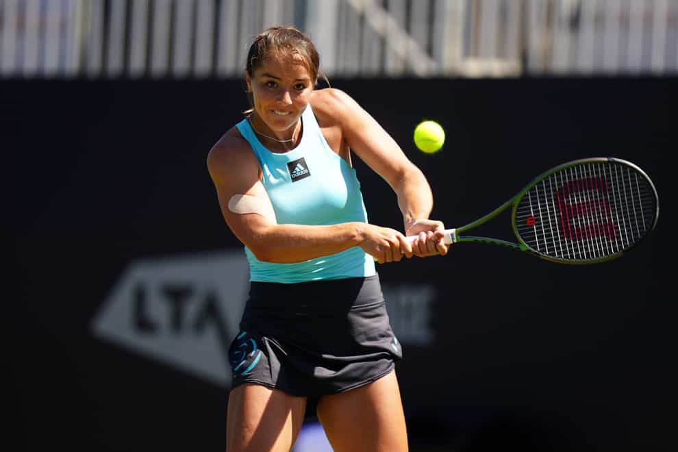 Jodie Burrage secured an impressive win over Petra Martic in the first round of the Rothesay International Eastbourne (Adam Davy/PA)
