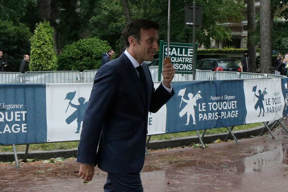French President Emmanuel Macron (Michel Spingler, Pool/AP)