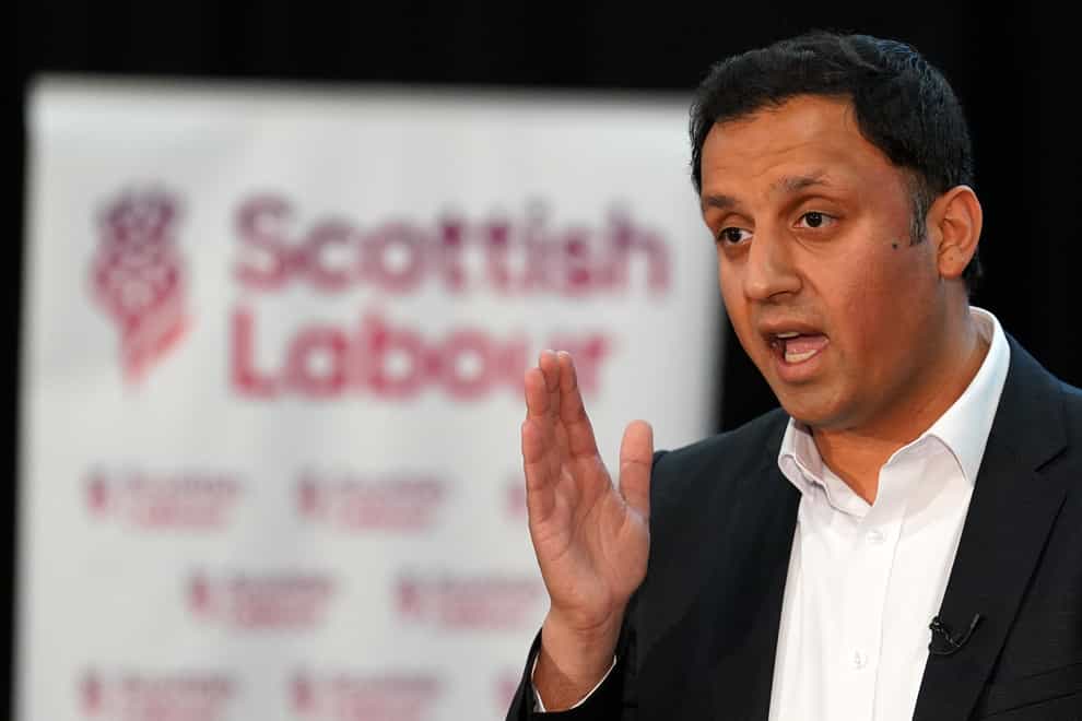 Scottish Labour leader Anas Sarwar joined strikers at Edinburgh Waverley despite UK frontbenchers being ordered not to do so (Andrew Milligan/PA)