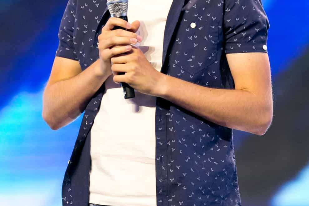 Tom Mann during his audition for The X Factor in 2014 (Tom Dymond/ITV/PA)