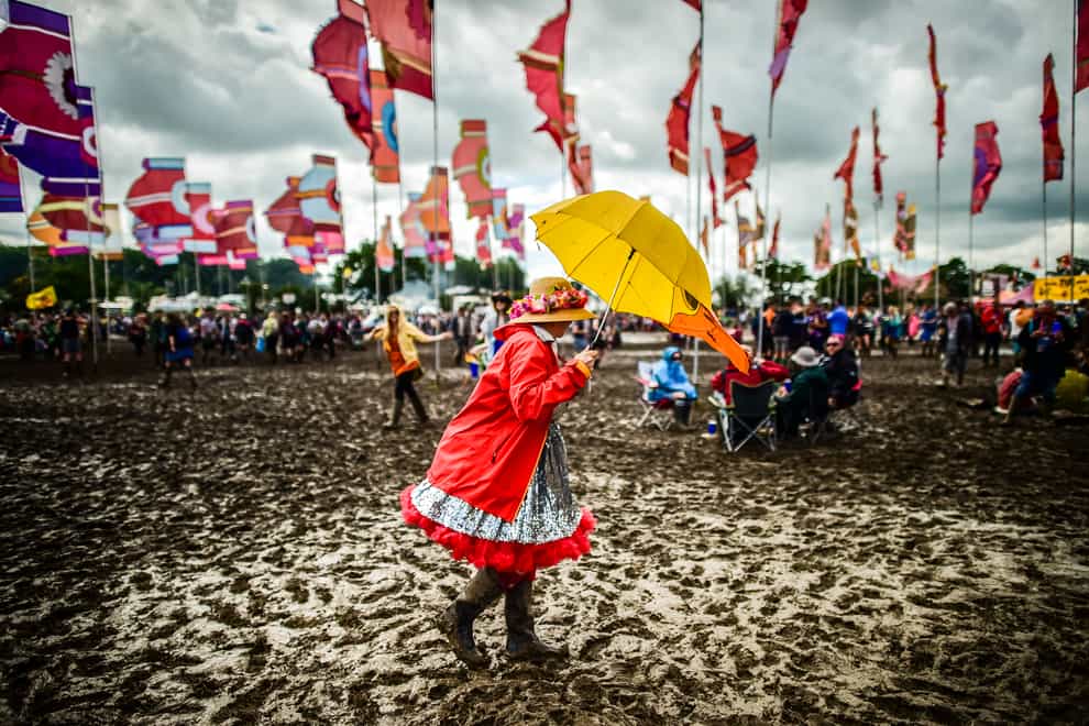 Glastonbury fans set to experience weather of ‘two halves’ (Ben Birchall/PA)