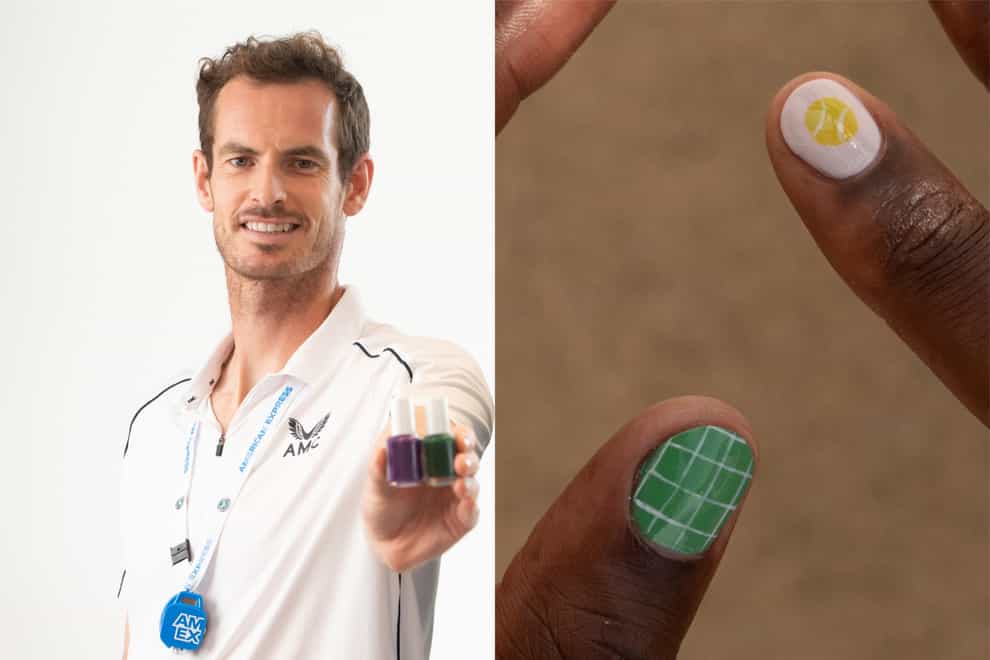 How to paint Wimbledon-inspired nails like Andy Murray (Jeff Moore/PA)