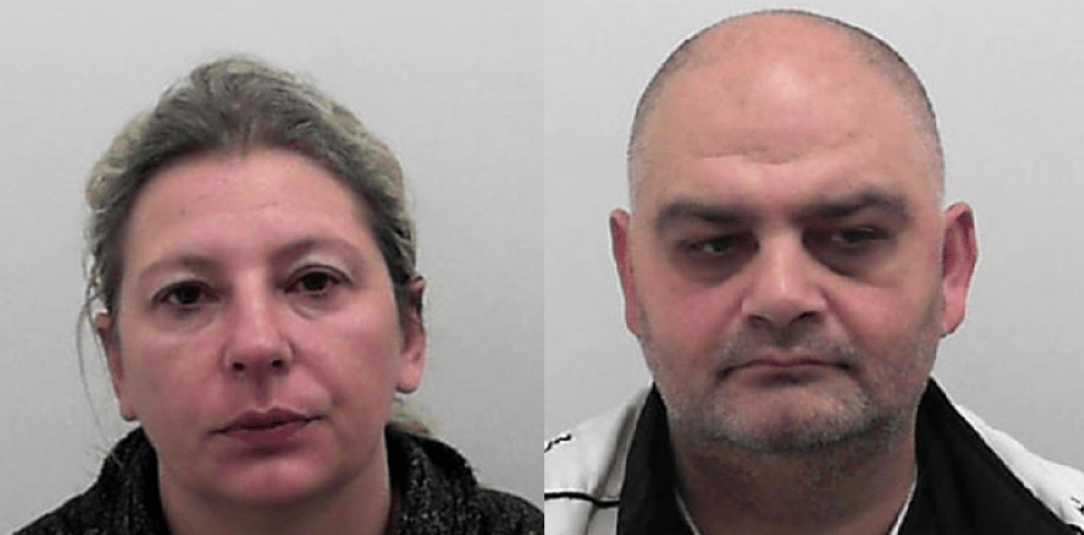 Joanna Gomulska and Maros Tancos trafficked more than 40 men to the UK and used them for slave labour in car washes and other menial jobs (NCA/PA)