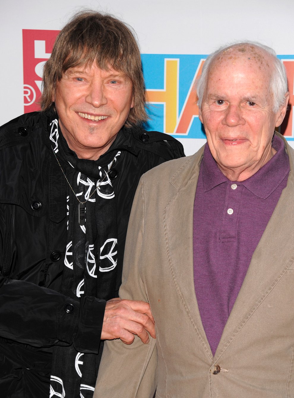 James Rado, left, and Galt MacDermot attend the opening night of the Broadway musical Hair in New York on March 31n 2009 (Peter Kramer/AP)