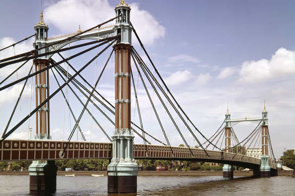 Chelsea Bridge, where Mr Omishore was Tasered by police on June 4 (PA)