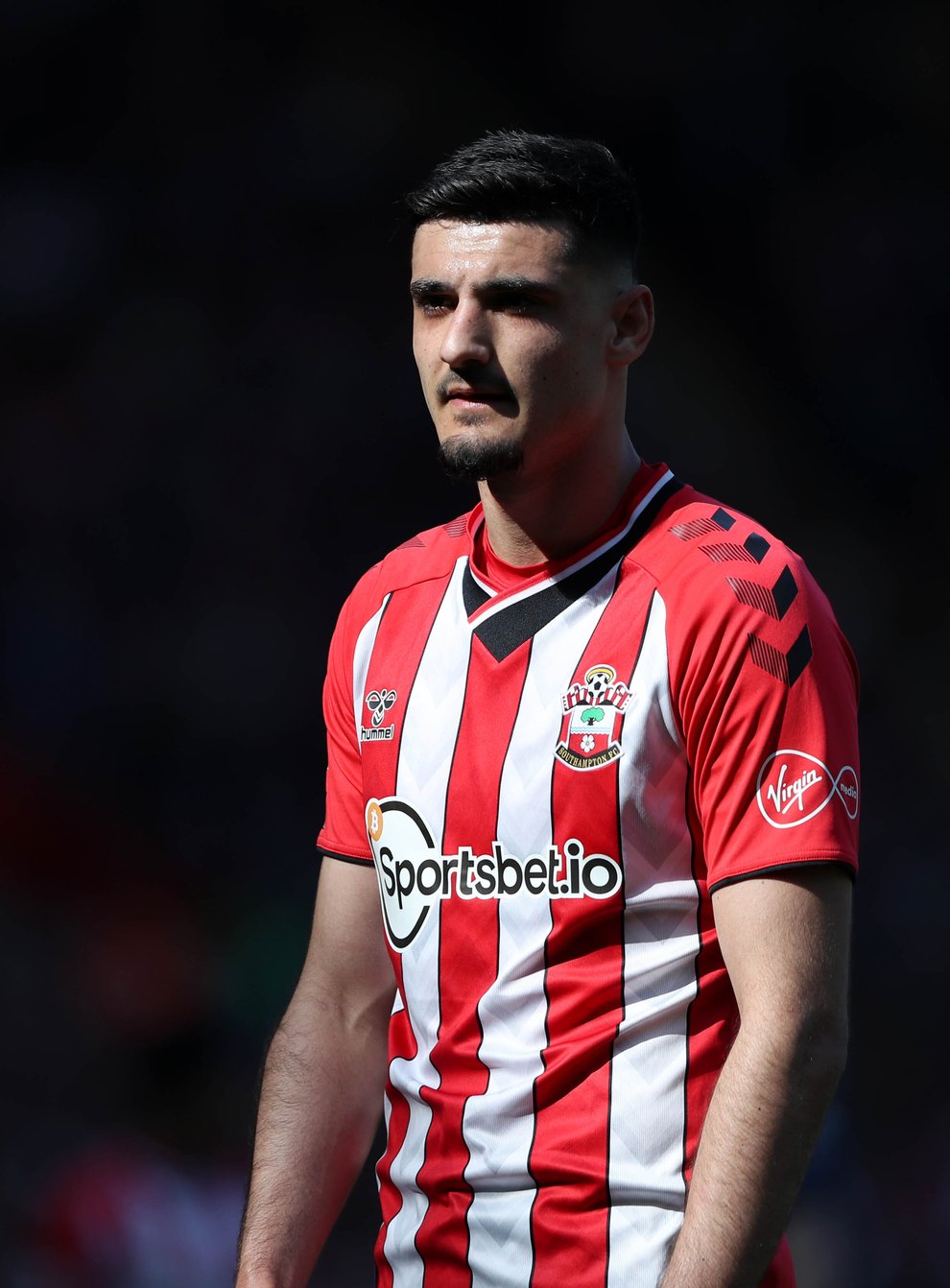 Chelsea striker Armando Broja, who spent last season on loan at Southampton, is believed to be open to a move to West Ham. (Kieran Cleeves/PA)