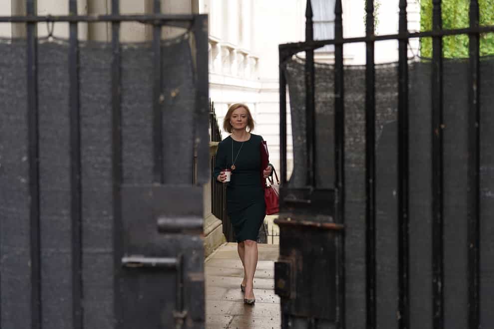 Foreign Secretary Liz Truss has accused Russia of ‘weaponising hunger’ and using food security as a ‘callous tool of war’ with its blockade of Ukrainian grain (Stefan Rousseau/PA)