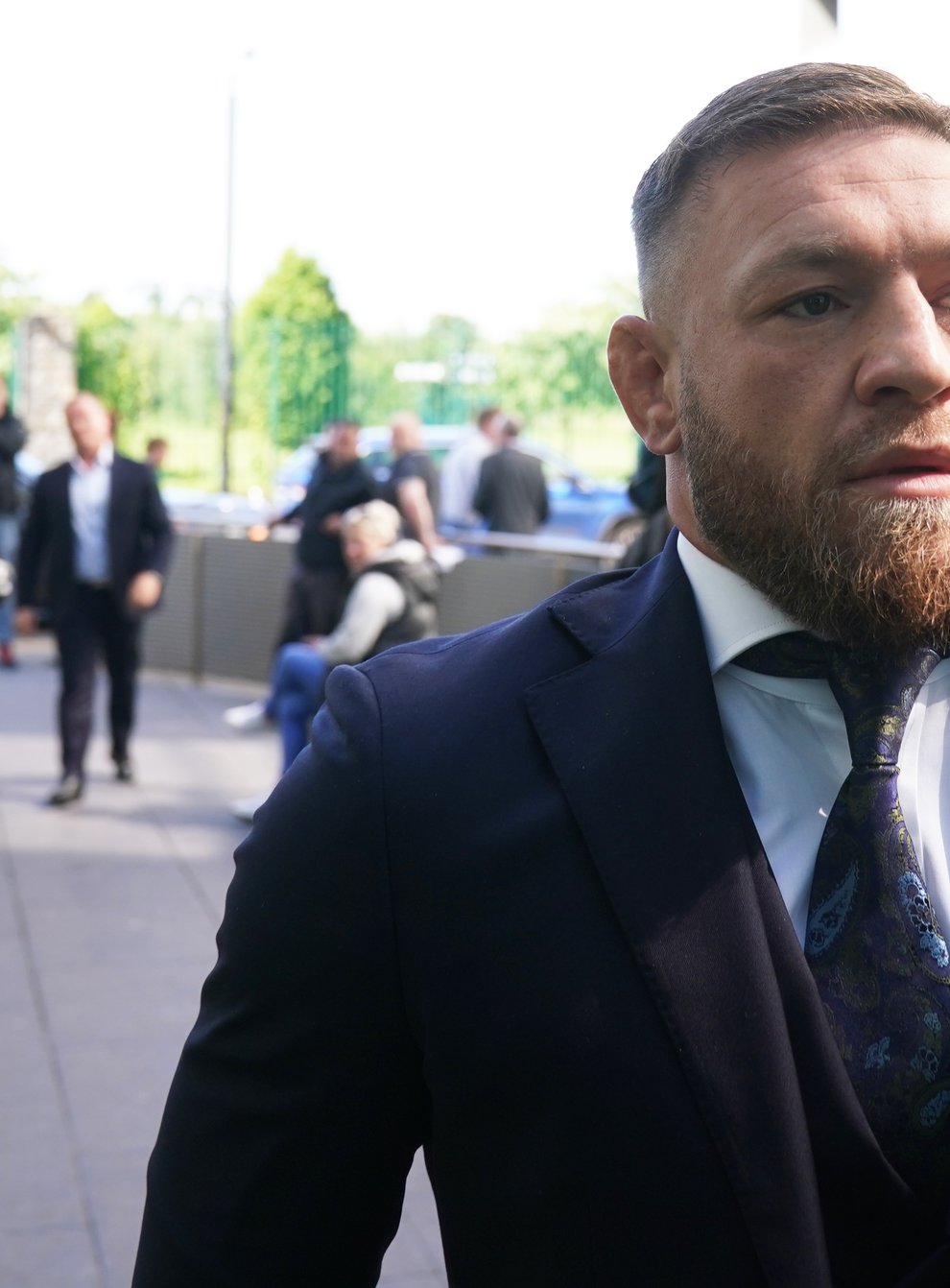 Conor McGregor arriving at Blanchardstown Court, Dublin on Thursday. (Brian Lawless/PA)