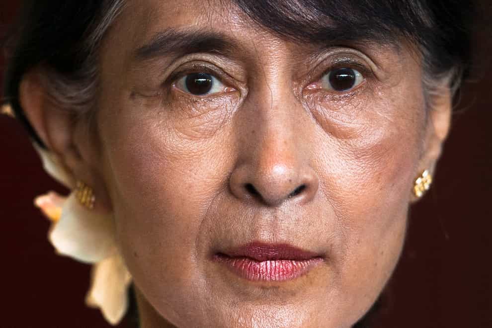 Myanmar opposition leader Aung San Suu Kyi was ousted by the military (Markus Schreiber/AP)