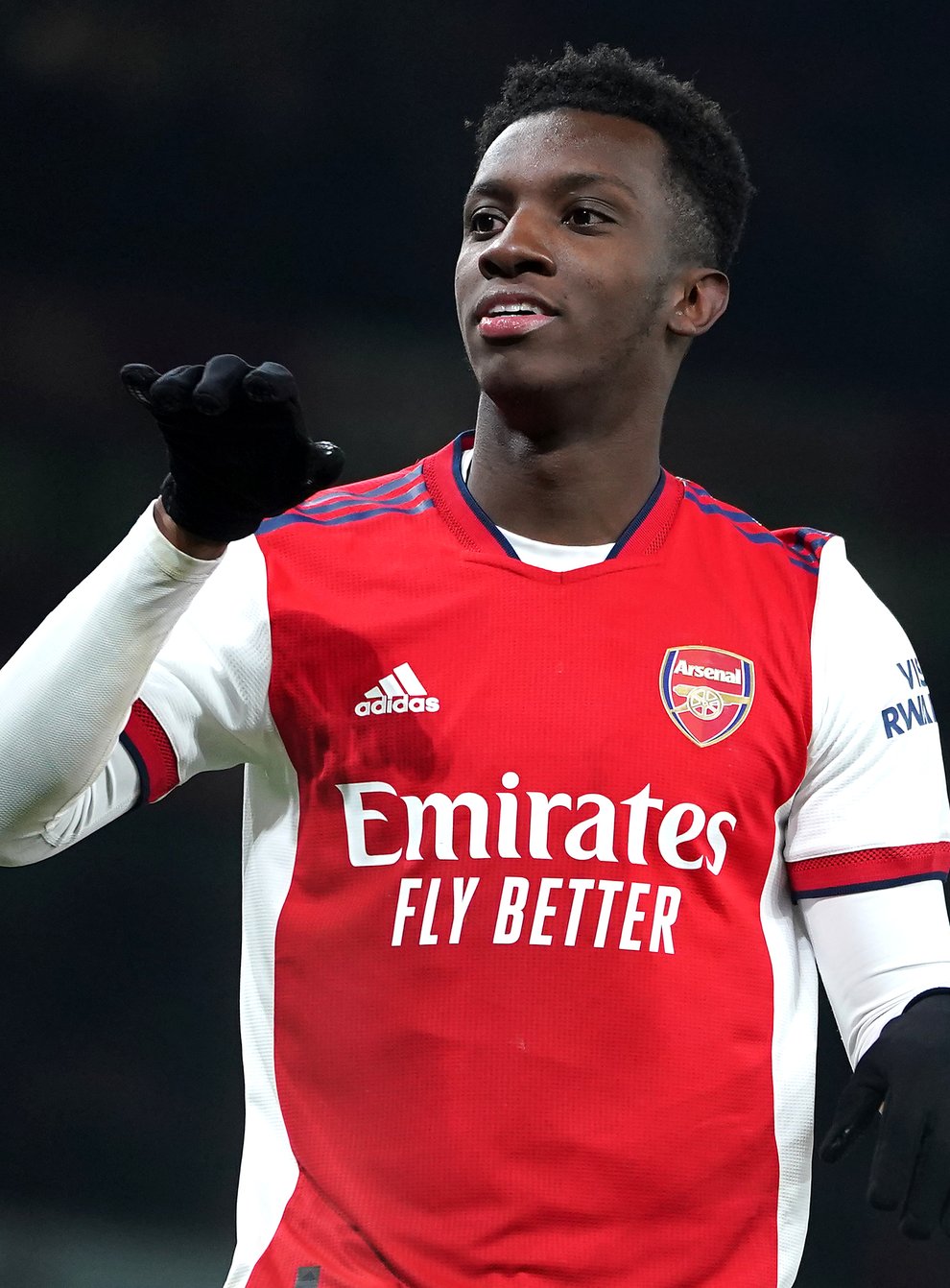 Arsenal forward Eddie Nketiah has committed his future to the club (Mike Egerton/PA)