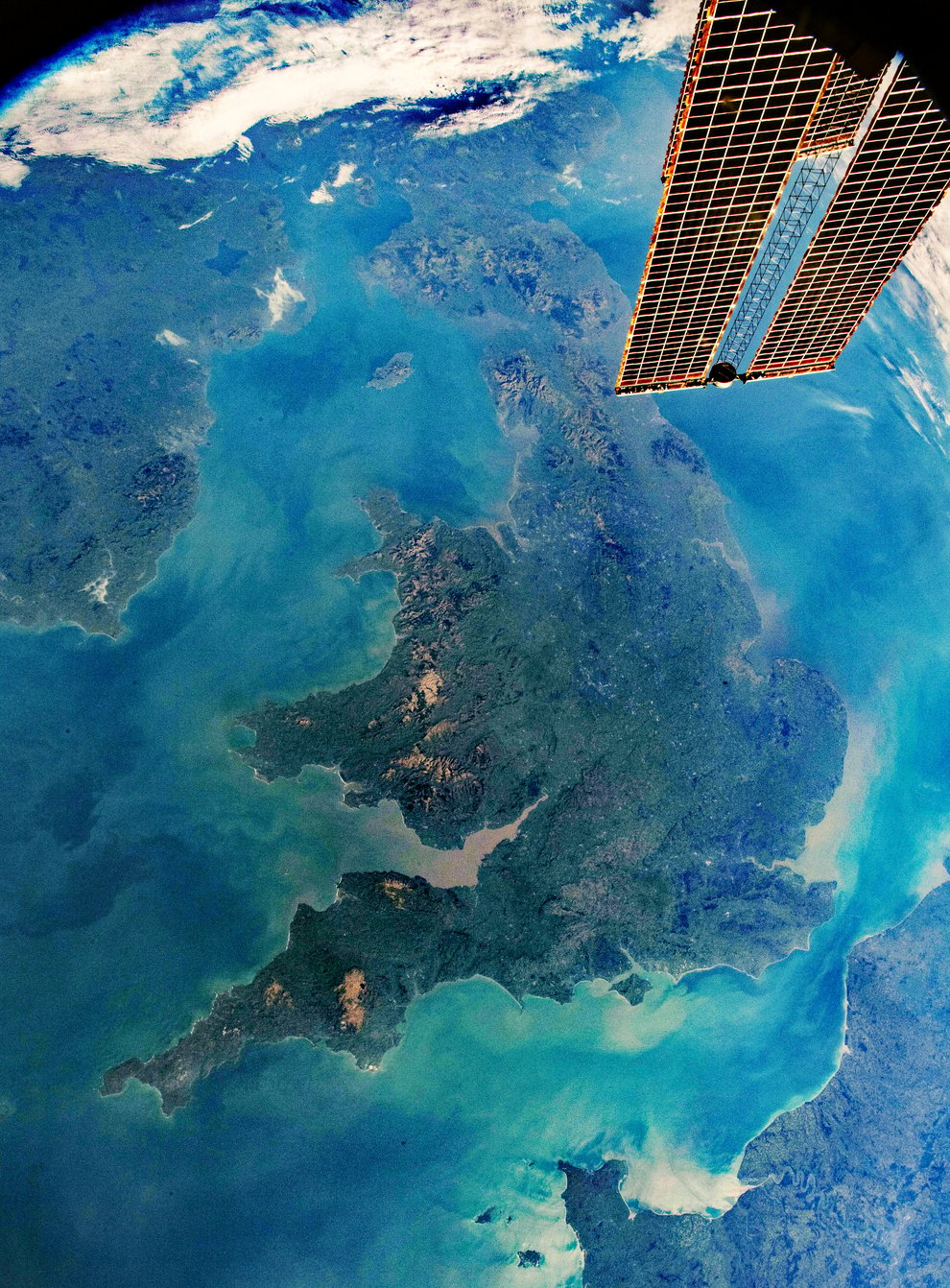 The UK viewed from space (Nasa/PA)