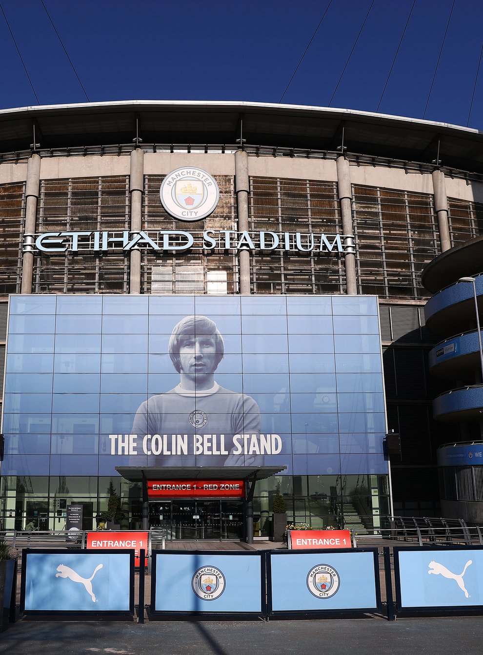An exterior general view of the Etihad Stadium in Manchester (Tim Markland/PA)