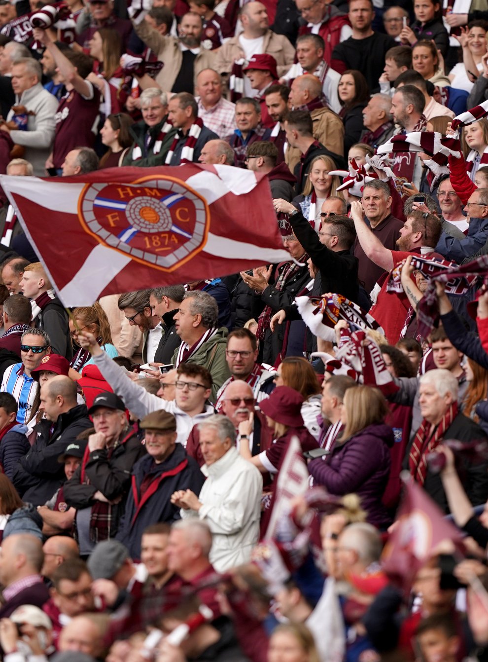 Hearts have sold more than 15,500 season tickets (Andrew Milligan/PA)