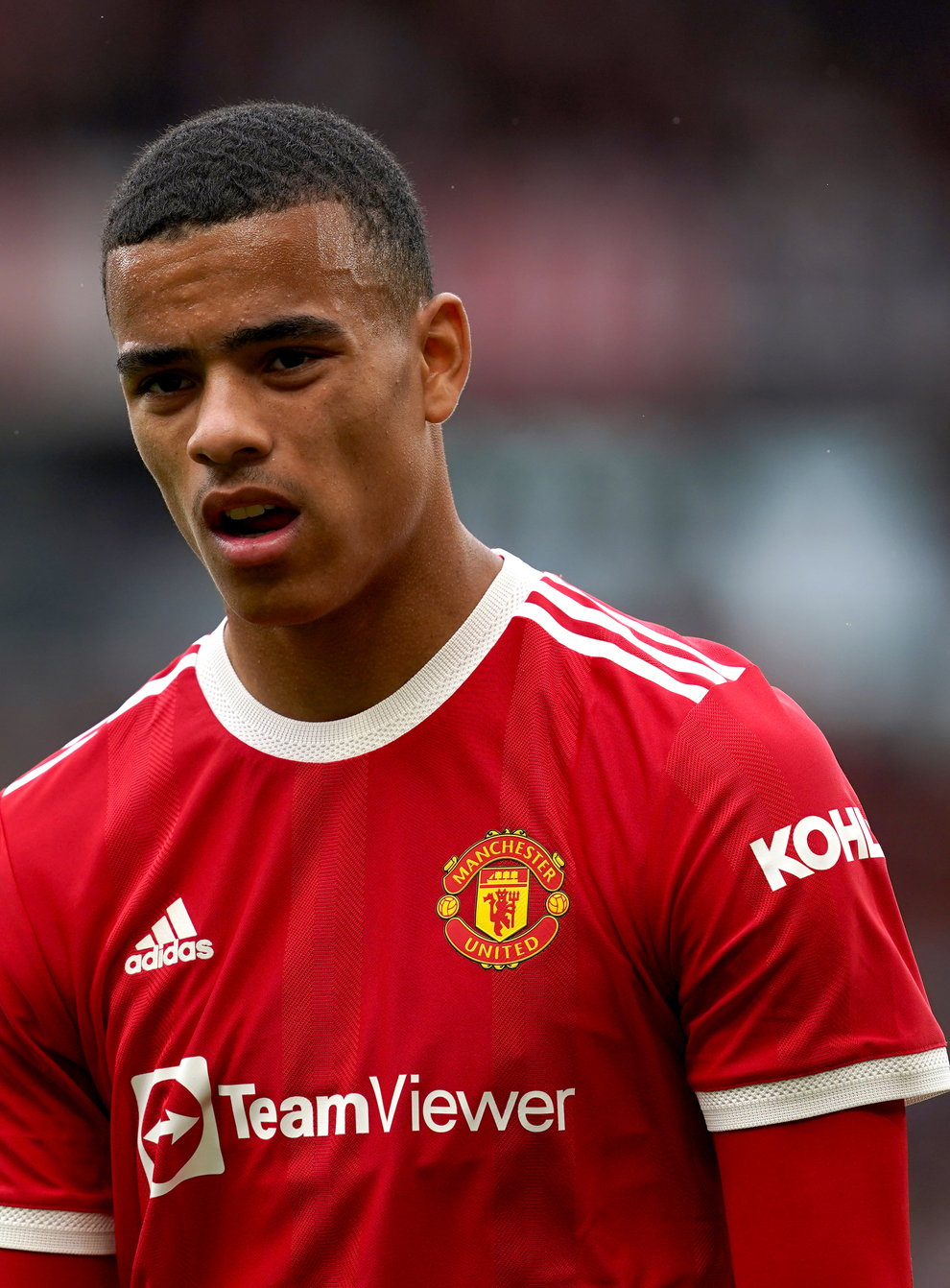 Manchester United forward Mason Greenwood remains on bail after being questioned over the alleged rape and assault of a young woman (Martin Rickett/PA)