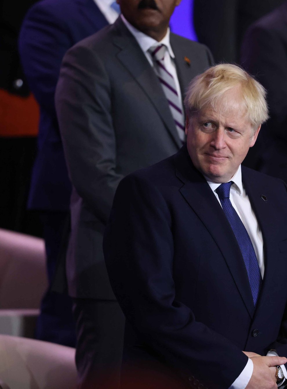 Boris Johnson did not appear dented by the political blows during broadcast interviews with British media (Ian Vogler/Daily Mirror/PA)