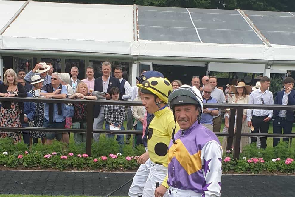 Frankie Dettori heads out to ride Lezoo at Newmarket (Simon Milham/PA)