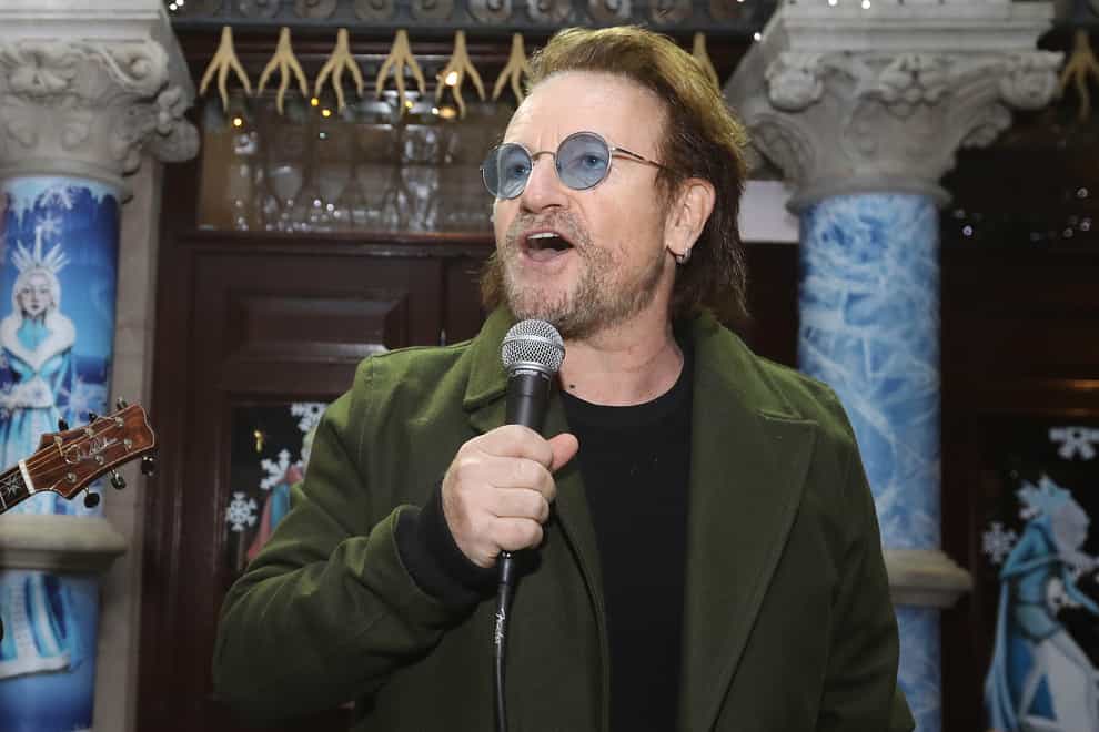 U2’s Bono has appeared on Desert Island Discs (Lorraine O’Sullivan/PA)