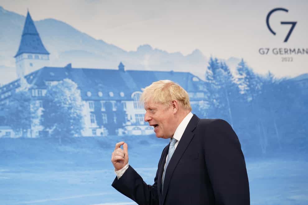 Prime Minister Boris Johnson is now in Germany for the G7 summit (Stefan Rousseau/PA)