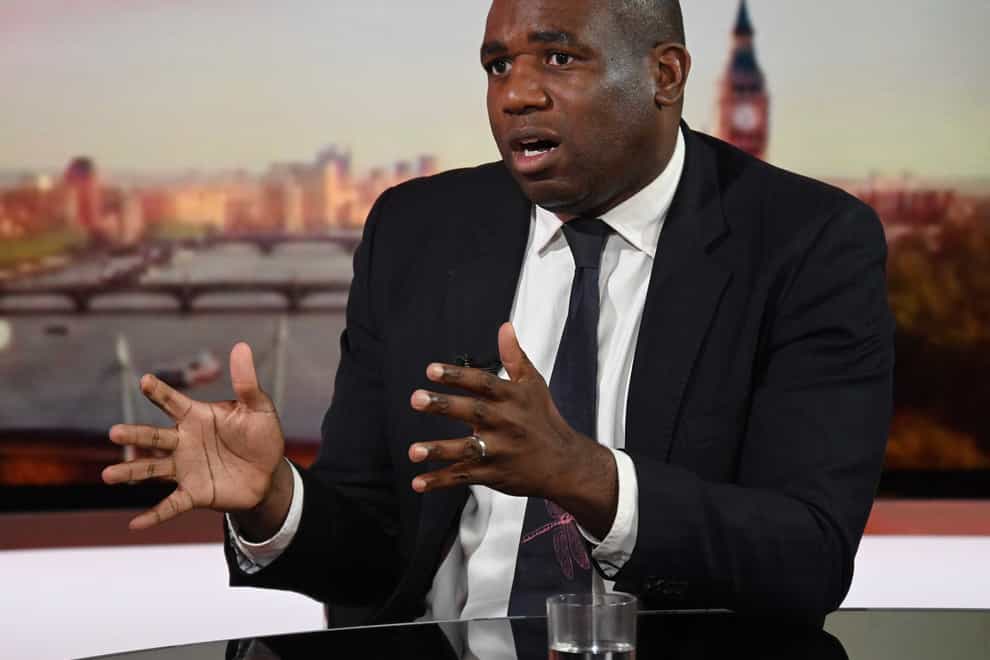 David Lammy has sought to defend Labour’s position on industrial action (BBC/PA)