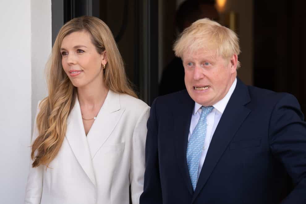 Prime Minister Boris Johnson and his wife Carrie have been away from the UK (Stefan Rousseau/PA)