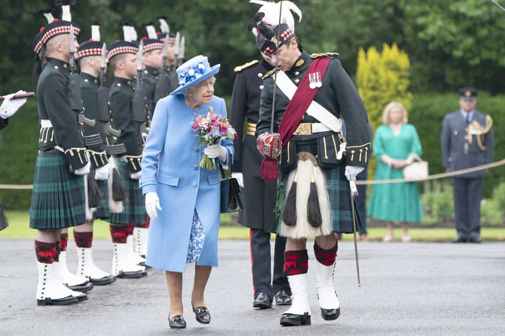The Queen is in Edinburgh for the Ceremony of the Keys, which marks the start of Holyrood week for the Royals (Jane Barlow/PA)