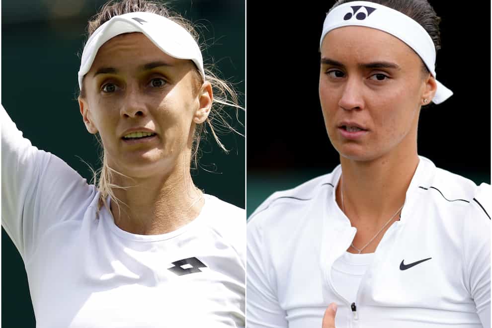 Lesia Tsurenko and Anhelina Kalinina will play each other in the second round at Wimbledon (PA Images/PA)
