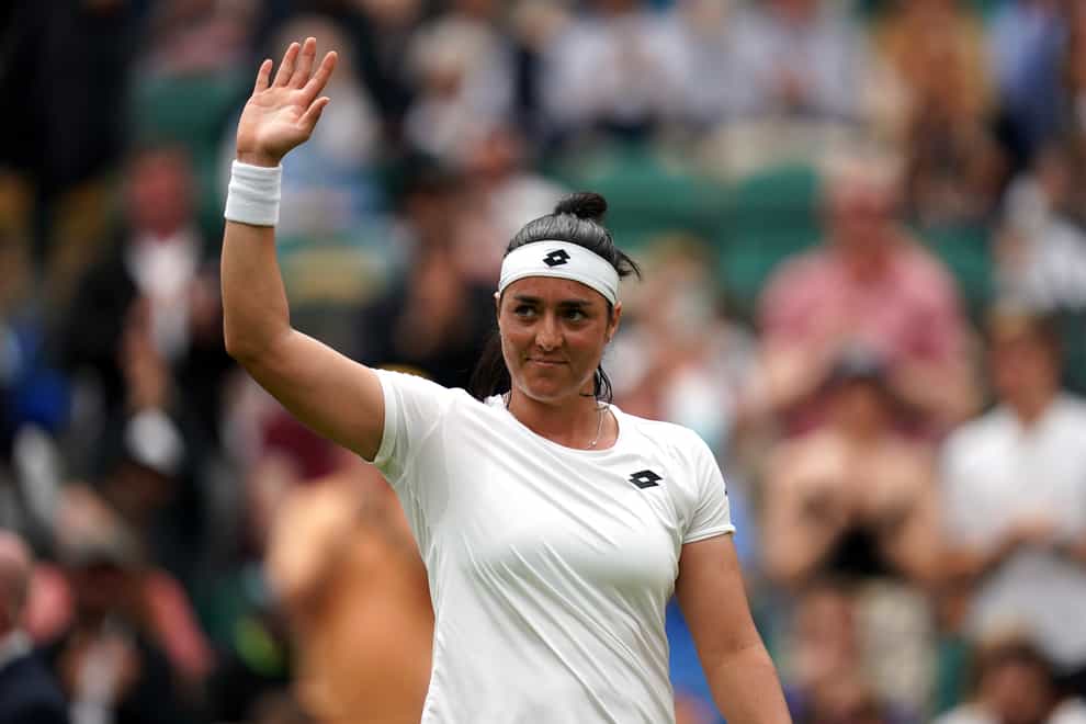 Ons Jabeur becomes the new world number two after her first-round win at Wimbledon (John Walton/PA)
