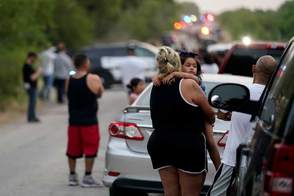 A US official says at least 40 people have been found dead inside a lorry trailer in a presumed migrant smuggling attempt in southern Texas (Eric Gay/AP)