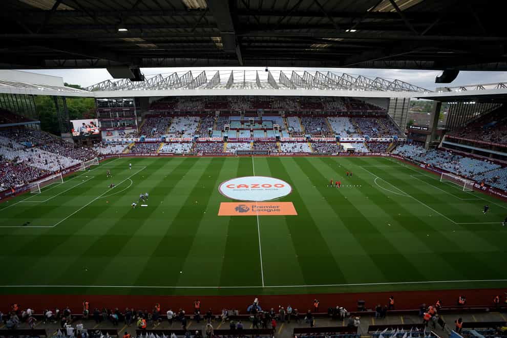 Aston Villa have revealed plans to redevelop Villa Park (Zac Goodwin/PA)