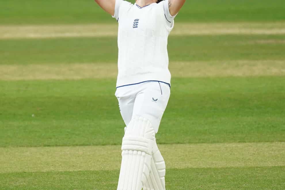 Alice Davidson-Richards admitted scoring a Test century on debut was “bloody brilliant” (David Davies/PA)