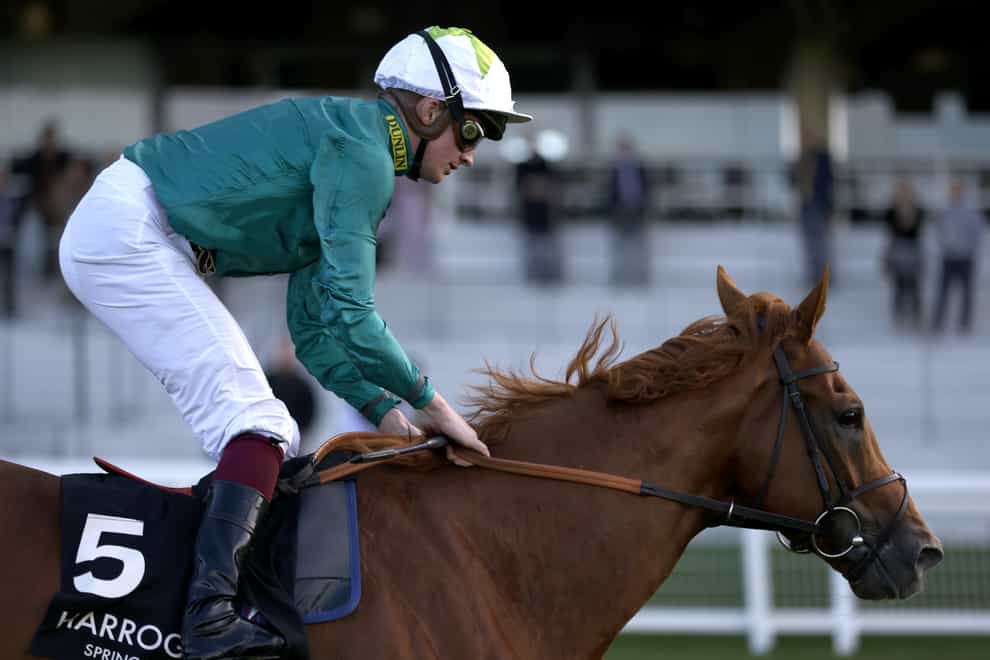 Scope pictured with Rob Hornby at Ascot (Steven Paston/PA)