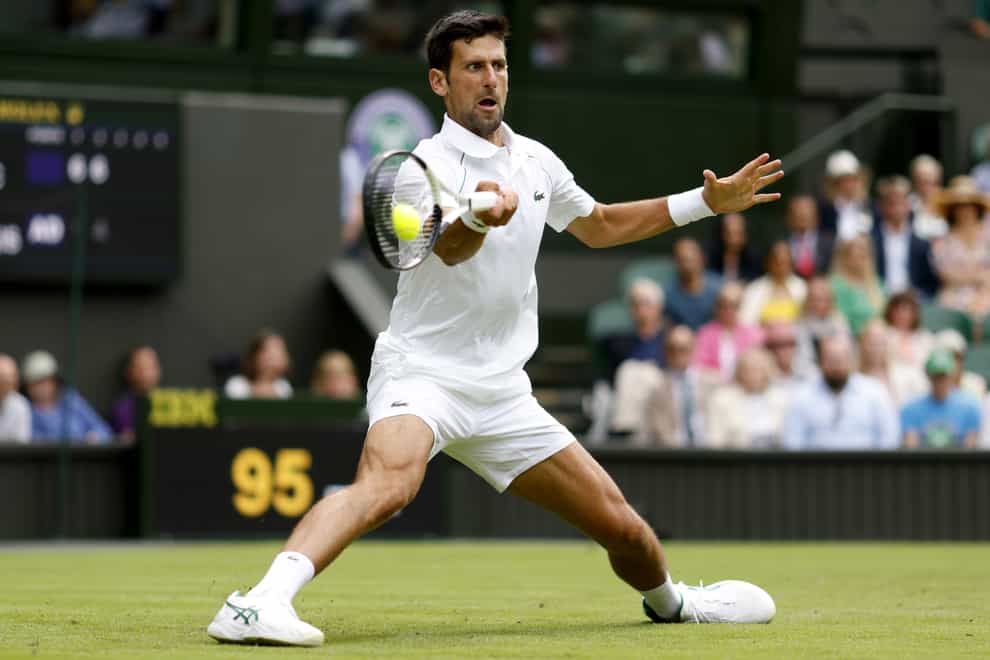 Novak Djokovic beat Thanasi Kokkinakis (Steven Paston/PA)