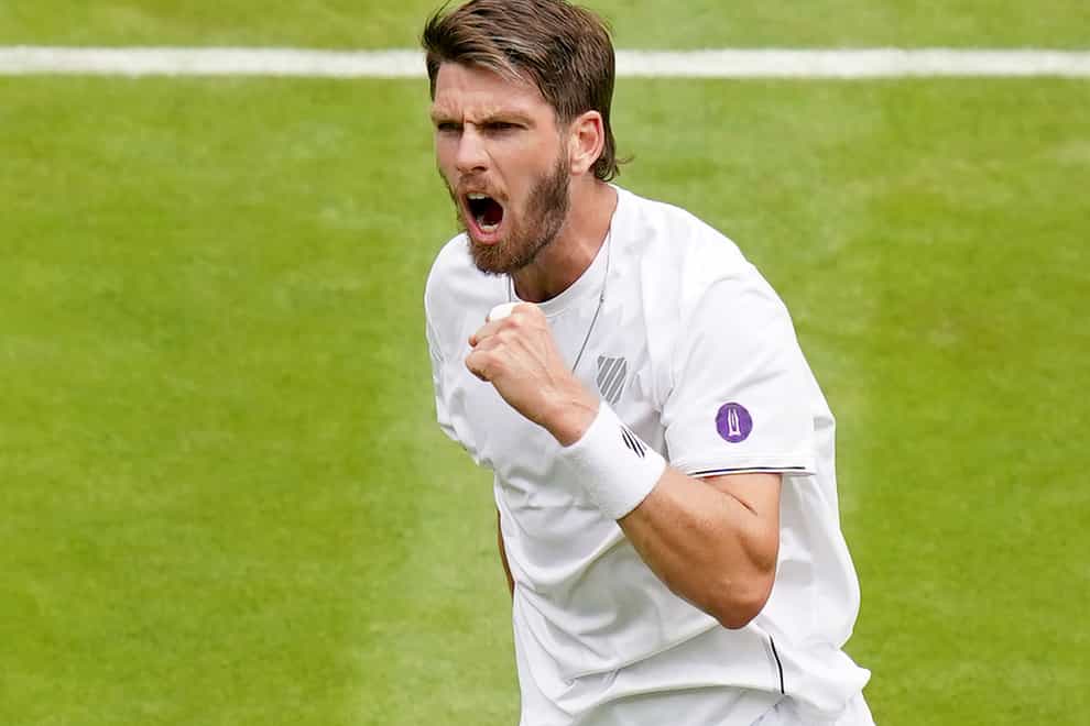 Cameron Norrie beat Jaume Munar in five sets to make the third round at Wimbledon (Adam Davy/PA)