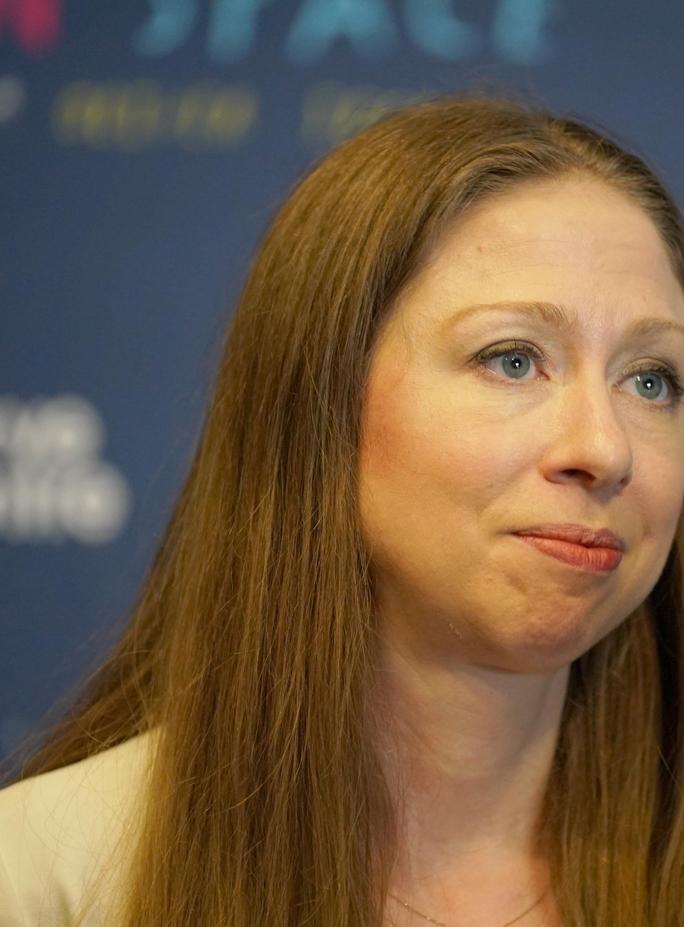 Chelsea Clinton in conversation at the Lyric Theatre in Belfast (PA)