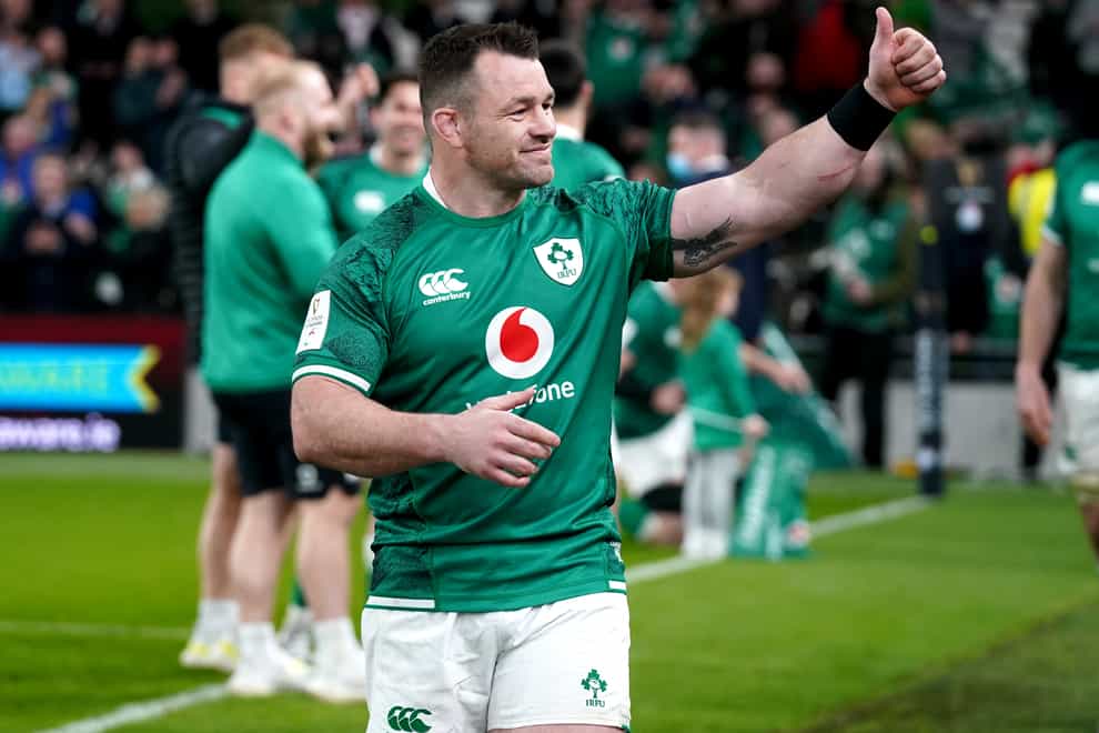 Ireland prop Cian Healy has been given the thumbs up after suffering injury (Brian Lawless/PA)