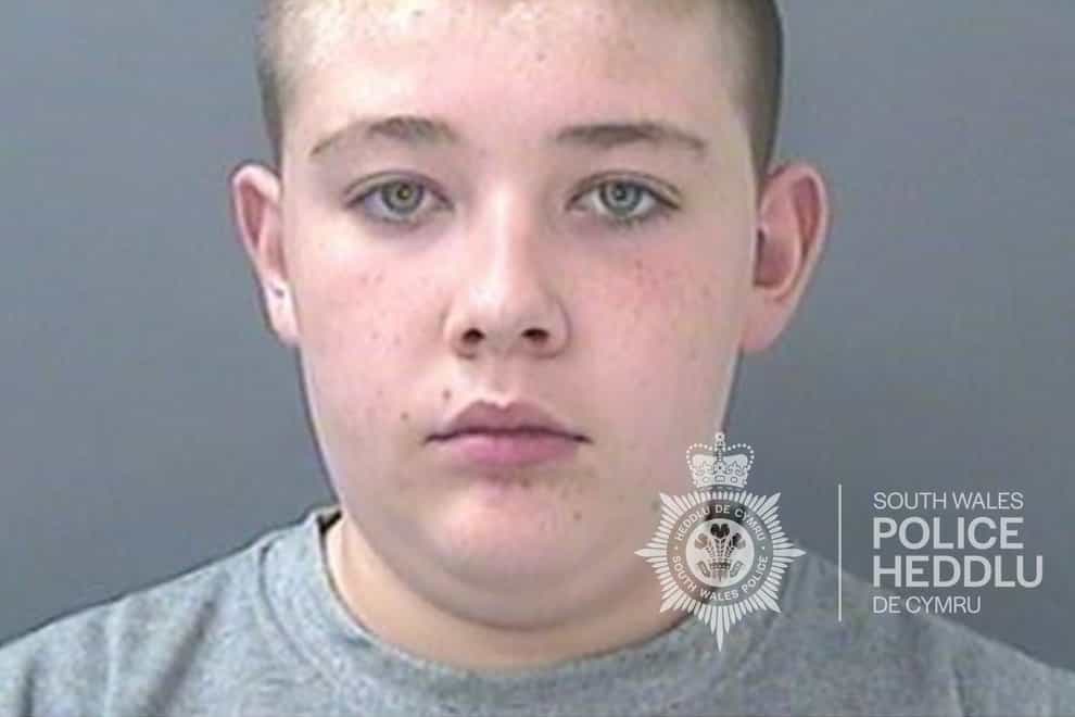 Craig Mulligan, 14, has been sentenced to life imprisonment with a minimum term of 15 years (South Wales Police/PA)