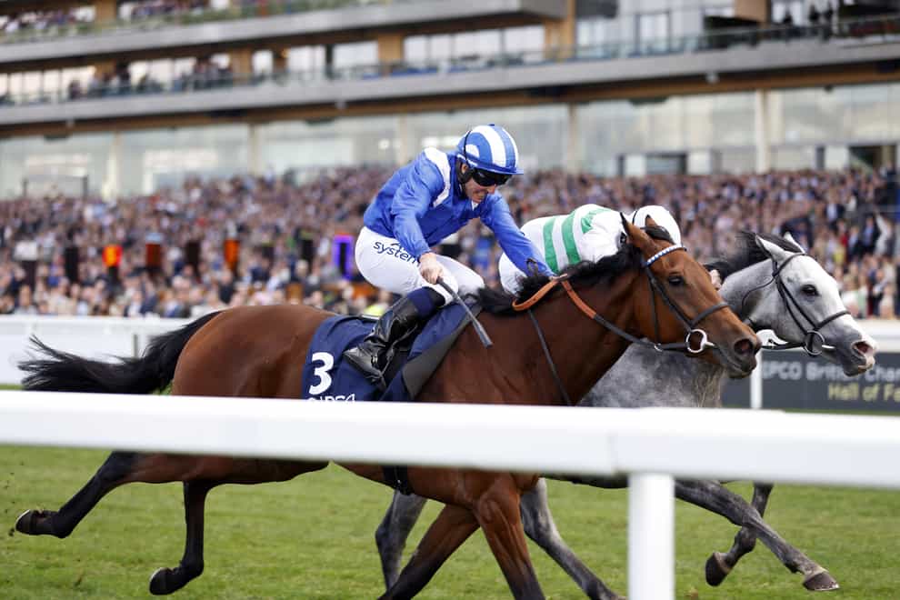 Eshaada, here ridden by jockey Jim Crowley (left) to win the Qipco British Champions Fillies & Mares Stakes at Ascot, is expected to put up a bold bid in the bet365 Lancashire Oaks (Steven Paston/PA)
