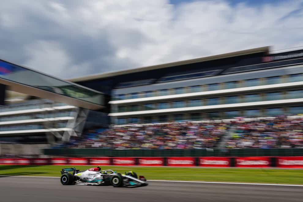 Lewis Hamilton finished second in practice at Silverstone (David Davies/PA)