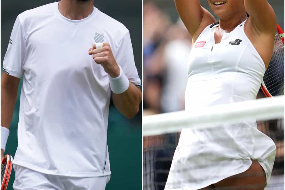 Cameron Norrie and Heather Watson took a step into the unknown with third-round victories at Wimbledon (Adam Davy/Zac Goodwin/PA)
