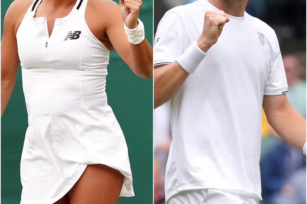 Heather Watson and Cameron Norrie (PA)