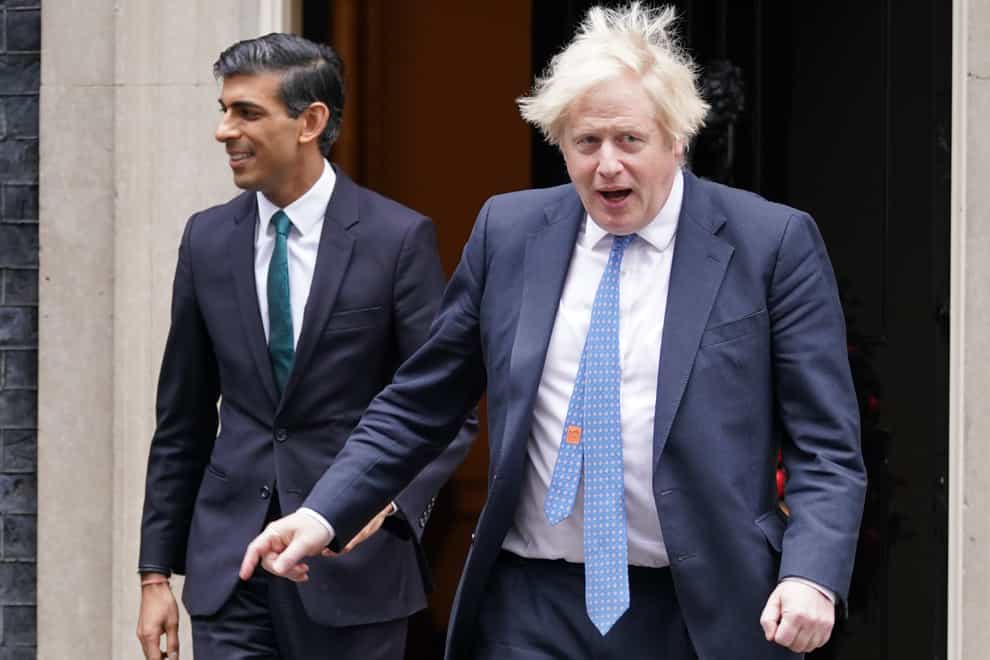 In a show of unity on the cost-of-living crisis, Boris Johnson and Rishi Sunak have penned a joint article to outline what they are calling ‘the single biggest tax cut in a decade’ (Yui Mok/PA)