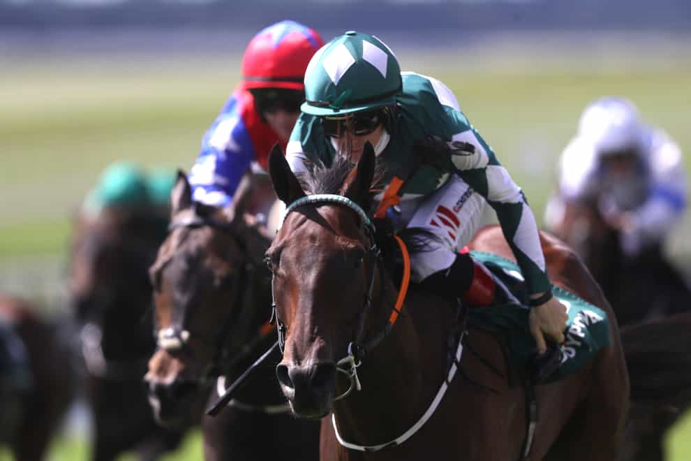 Mooneista winning the Sapphire Stakes at the Curragh (Brian Lawless/PA)