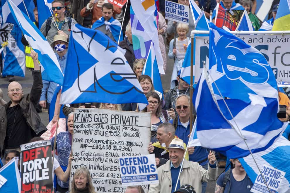 The outcome of a future Scottish independence referendum could depend on the success of the Yes and No campaigns, a polling expert has said (Lesley Martin/PA)