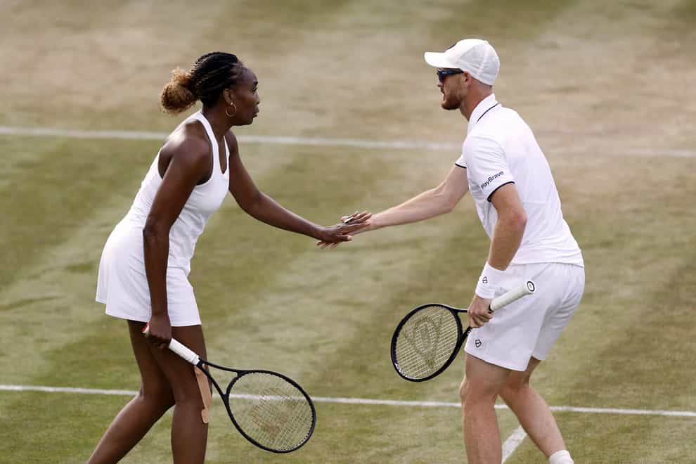 Jamie Murray and Venus Williams went out in round two (Steven Paston/PA)