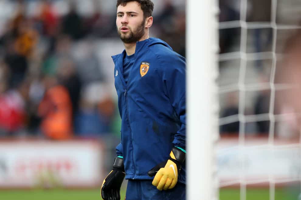Hull have re-signed Chelsea goalkeeper Nathan Baxter on loan (Kieran Cleeves/PA)