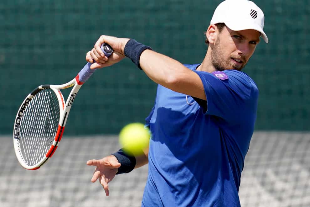 Cameron Norrie practises at Wimbledon on Monday (John Walton/PA)
